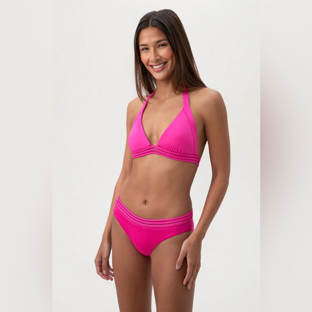 Trina Turk Women’s Monaco Braided Halter Swim Top & Hipster Swim Bottom Set